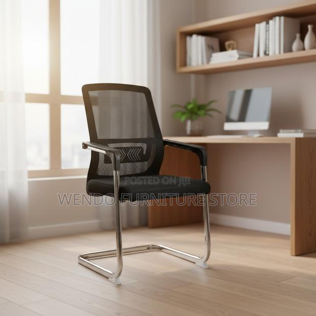 Office Chairs; Mesh Office Reception Mid Back Chair - thumbnail 6