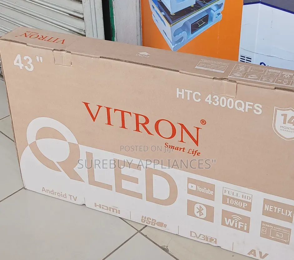Vitron 43 Inch Qled Bluetooth Smart Tv