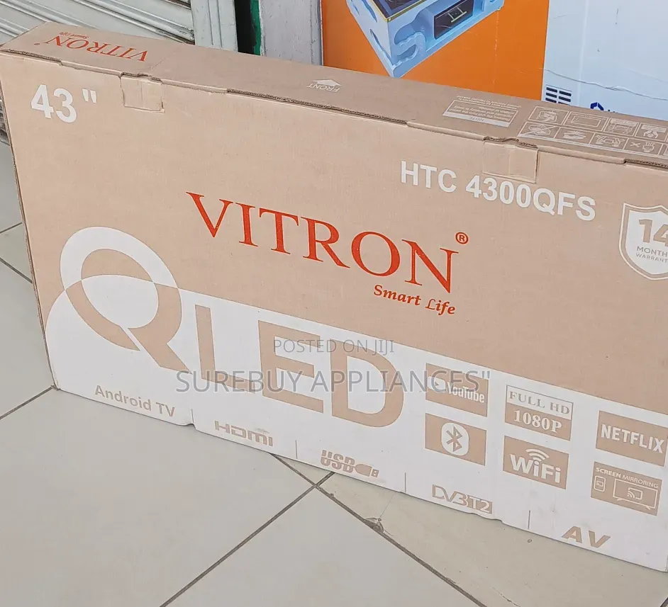 Vitron 43 Inch Qled Bluetooth Smart Tv