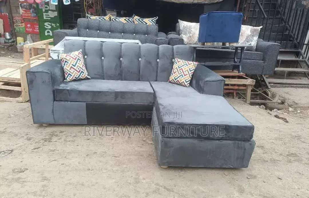 Grey 5 Seater L Shaped Sofa