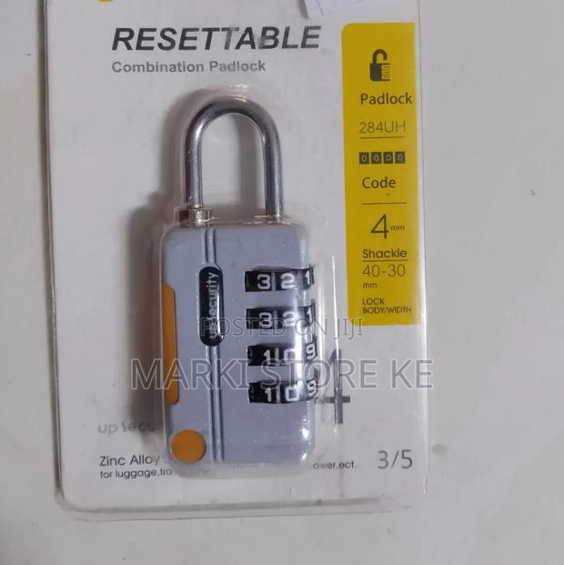 4 Digit Combination Padlock/Resettable Password Lock/Suitcase Lock