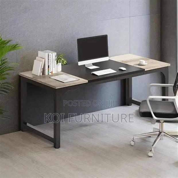 Office Desk; 1.4 Meters Computer Wooden High Ends Table - thumbnail 6