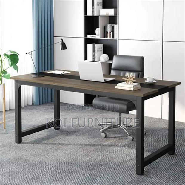 Office Desk; 1.4 Meters Computer Wooden High Ends Table - thumbnail 9