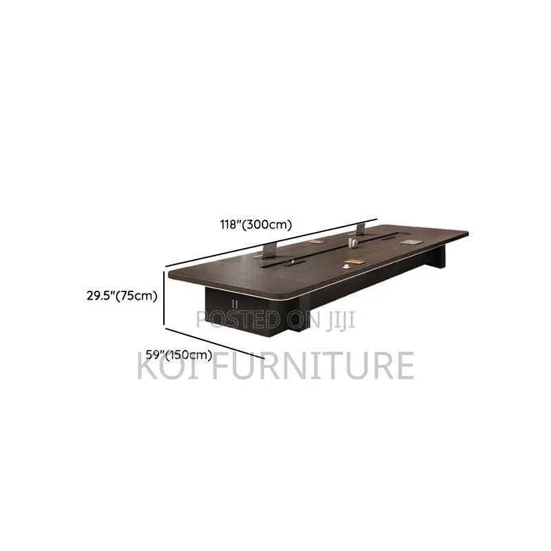 Boardroom Table; 3 Meters Conference Table With Integrated Management