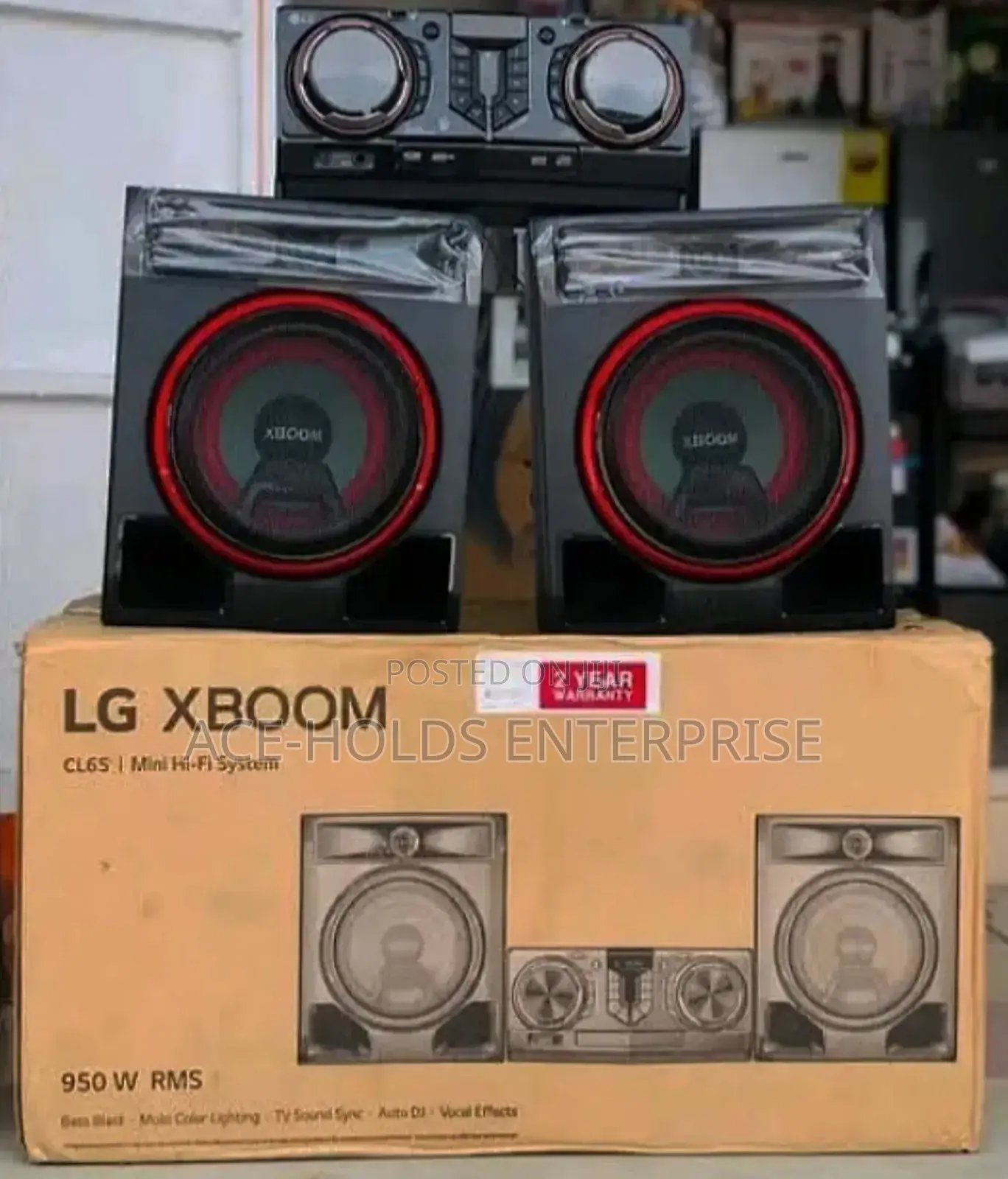 Lg Xboom Cl65 950w Home Theatre System - Party Lights