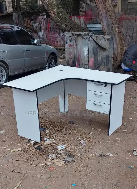 Corner Writing White Desk