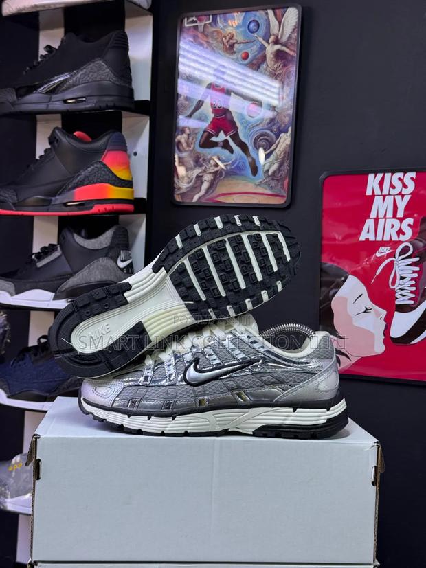 Nike P-6000 Shoes in the Metallic Silver.
