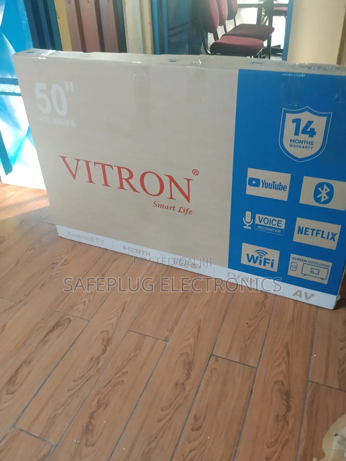 Vitron 50” Smart Tv – Built-in Wifi, Youtube Netflix