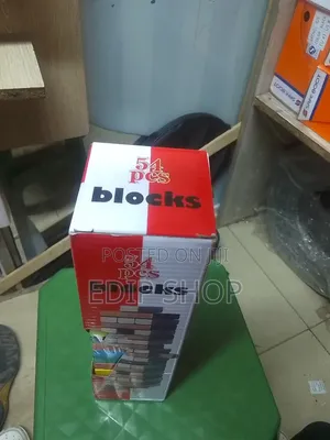 54 PCS Wooden Jenga Blocks