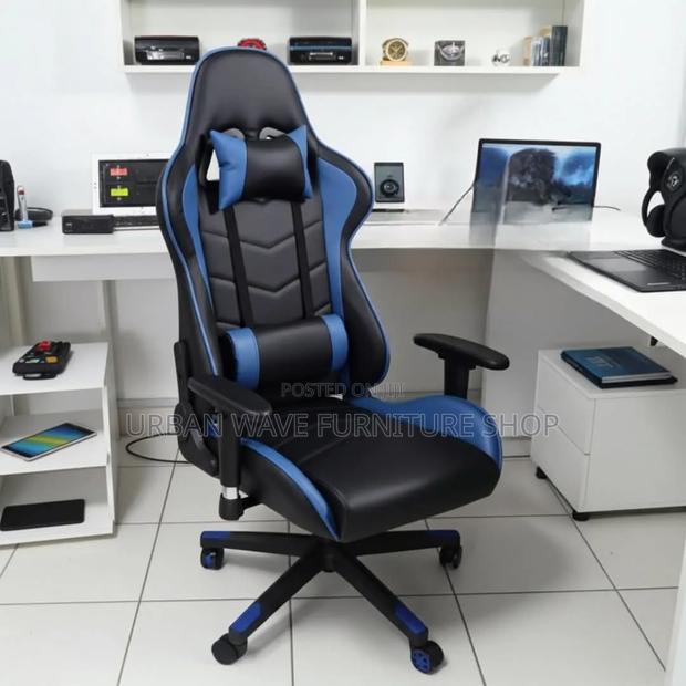 Blue Black Home Office Gaming Swivel Chair