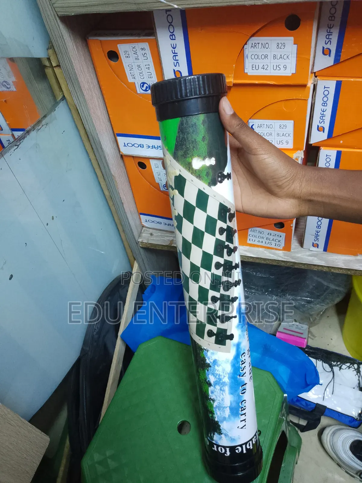 Chess Board With Chess Mat