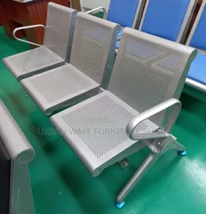 Unpadded Guests Heavy Duty Waiting Chair