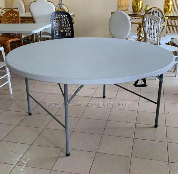 Accent Plastic Outdoor Round Table - main view