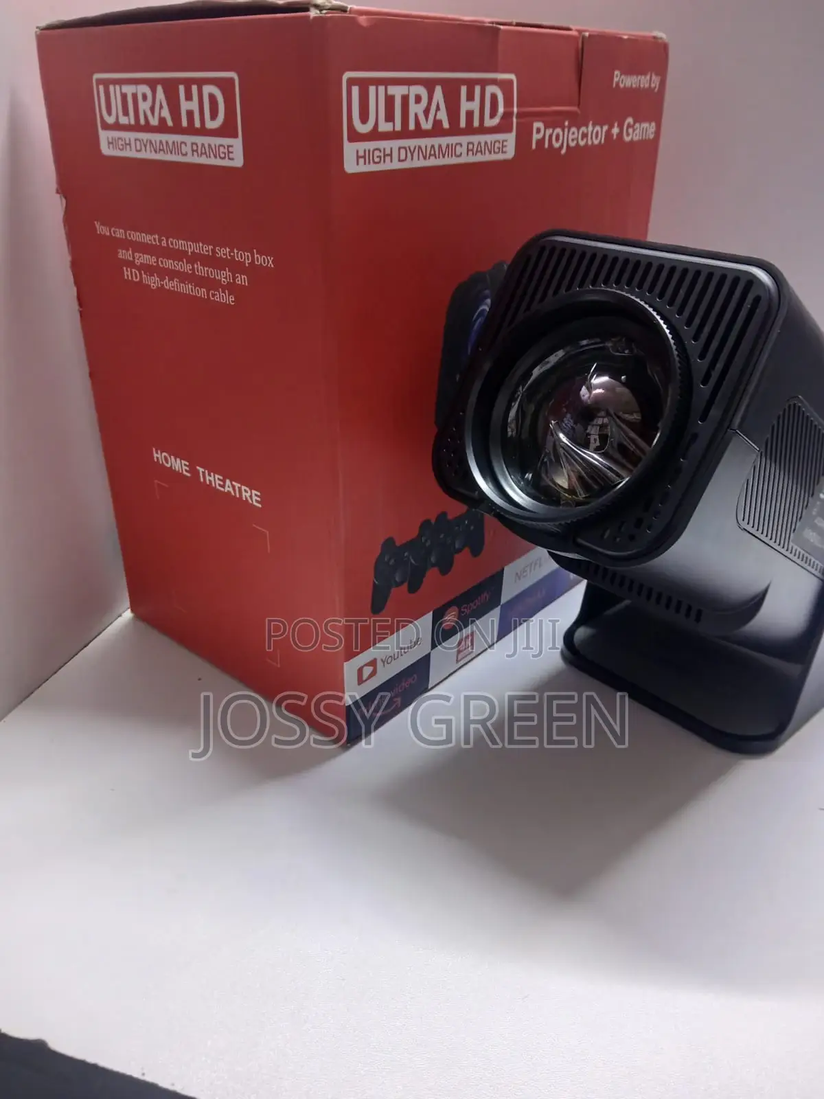 Hy320 Game Projector With Wireless Gaming Controller