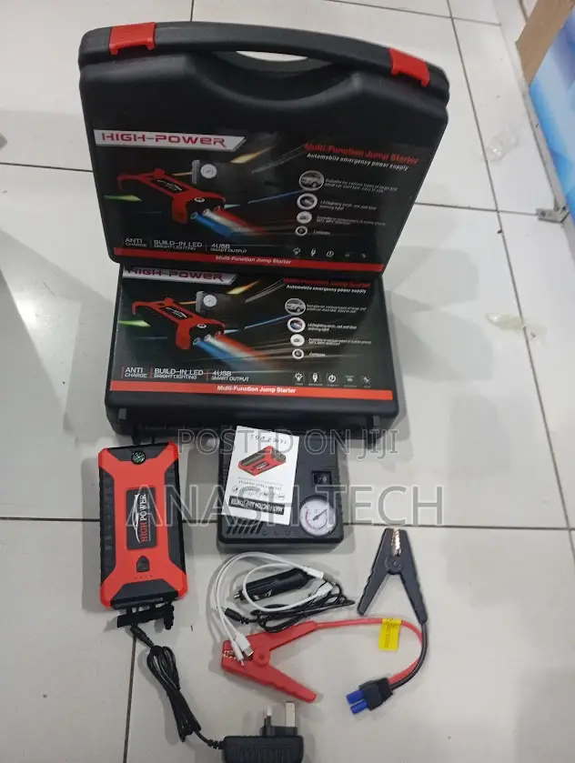 . Portable Car Battery Starter – Multi-Function Power Bank