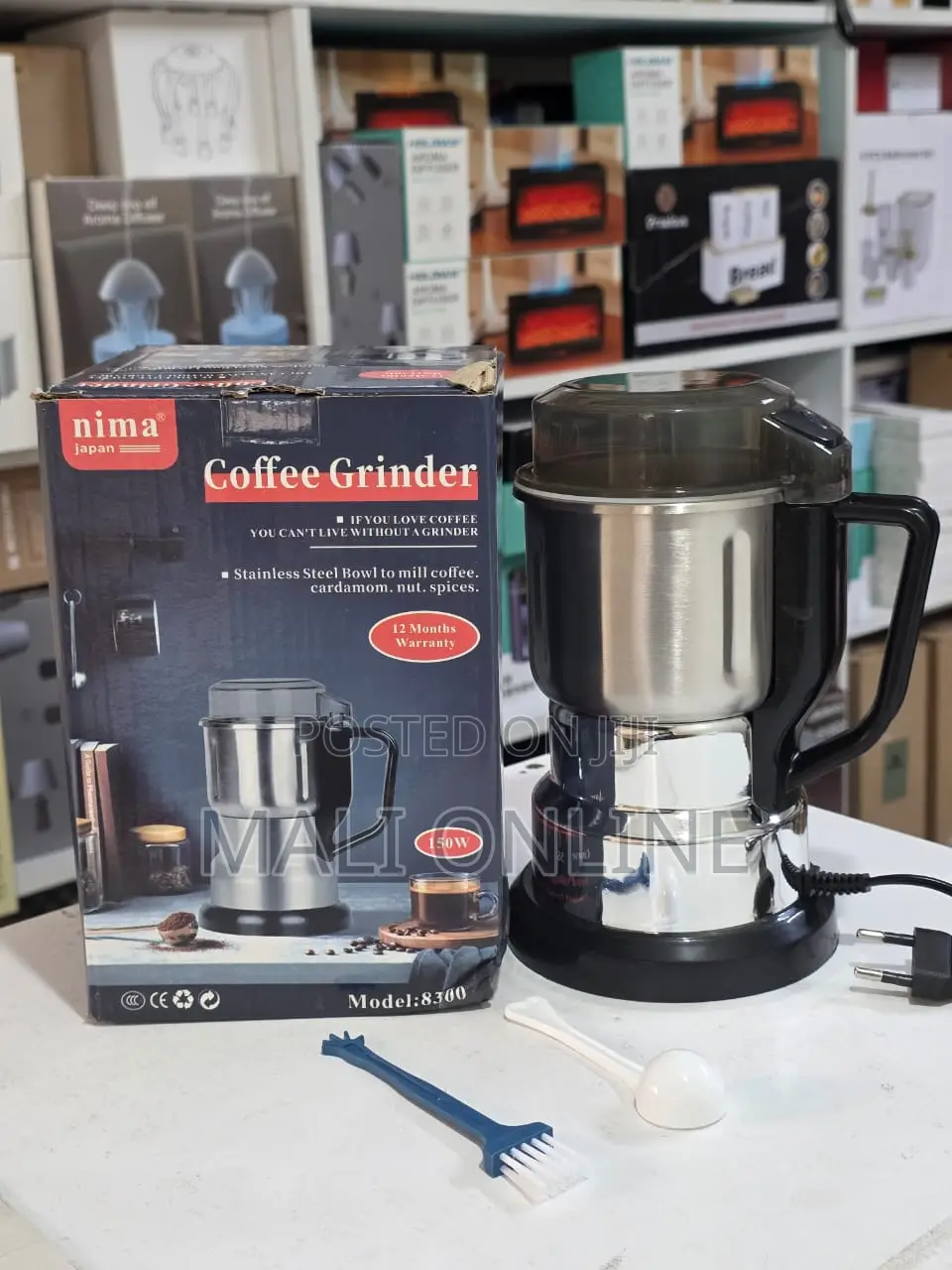 Electric Coffee Grinder Stainless Steel 150w Grain Spice Bean Crusher