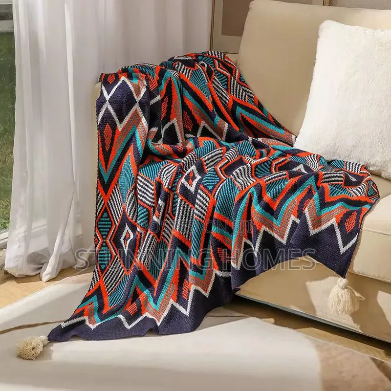 Nordic Bohemian Knitted Throw Blankets