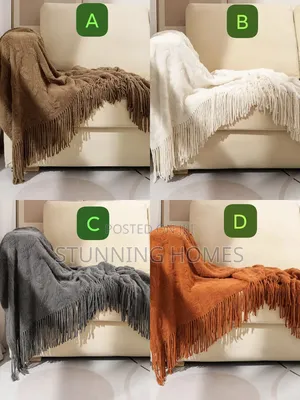 Beautiful Coloured Throw Blankets Available