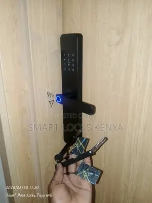 Smary Door Lock Digital Fingerprint Remote Control Tuya App