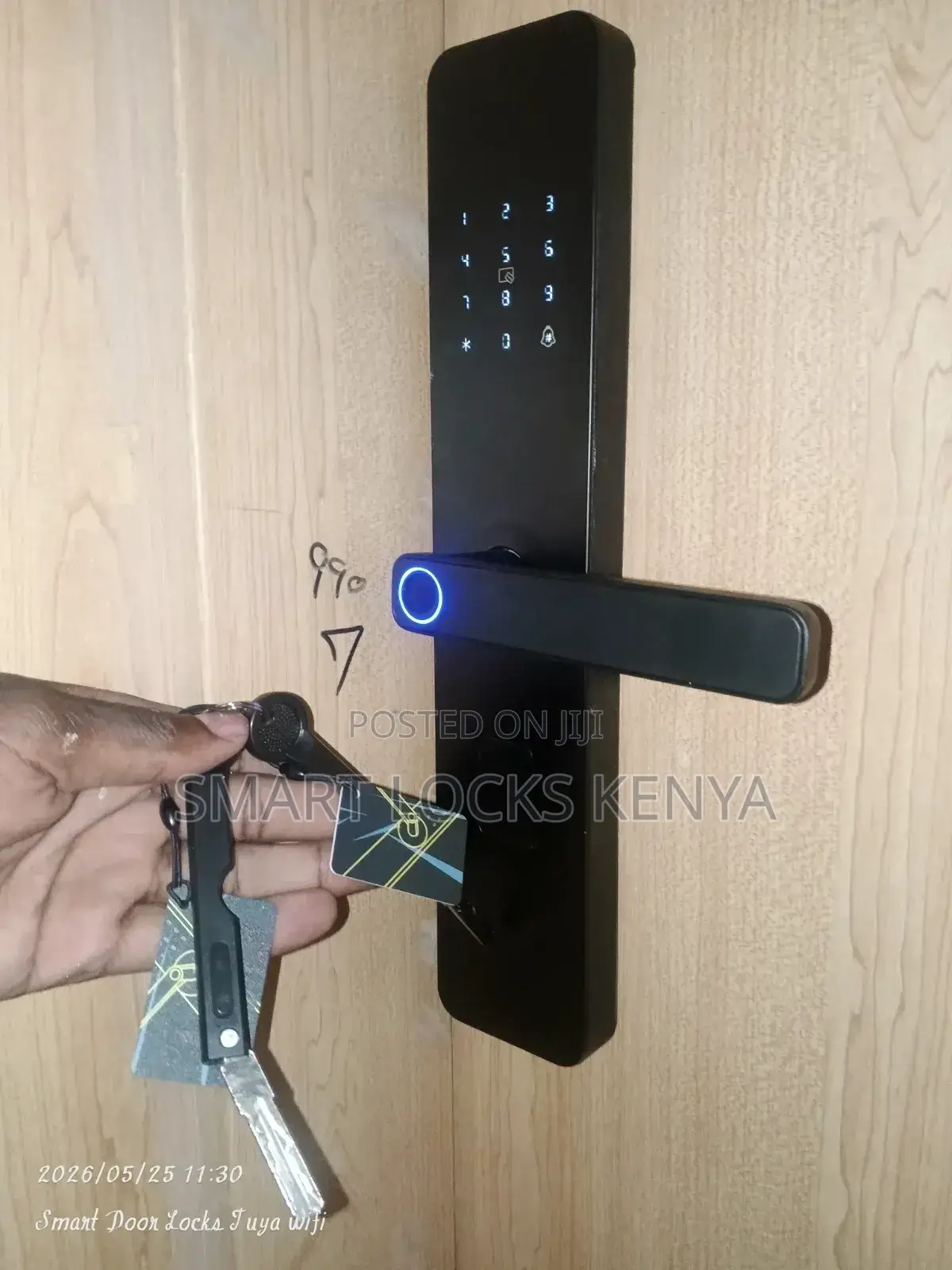 Smart Lock Dual Fingerprints Password Card App Control Lock Security