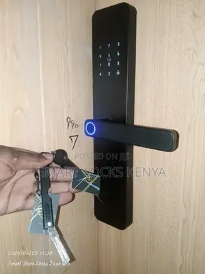 Smart Lock Dual Fingerprints Password Card App Control Lock Security