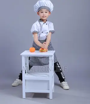 Photokids Chef Costume 3pcs Professional Cooking Role Play Set Cotton