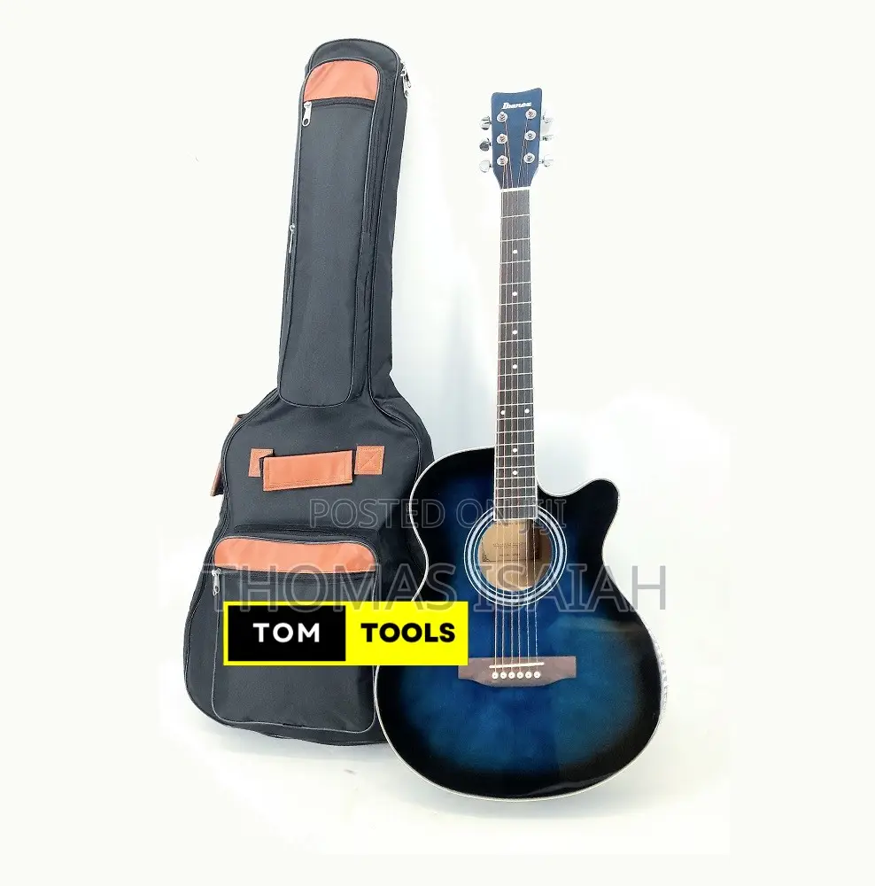 Generic 40 Inch Ibanez Electro Semi Acoustic Guitar With Padded Bag
