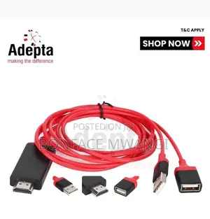 1080p Av Adapter Cable for Ios and Android Devices.