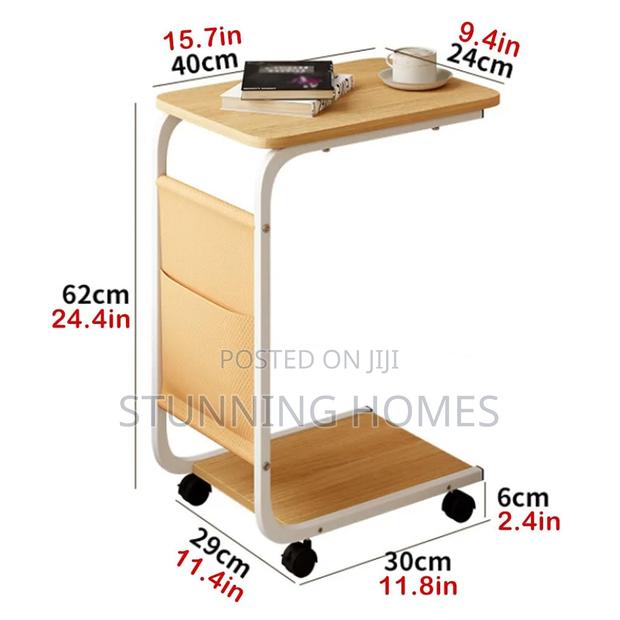 Movable Side Table With a Storage Pocket - thumbnail 6