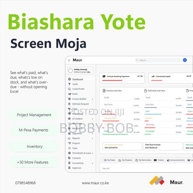 Maur CRM — Business Management Software for Kenyan Smes | M-Pesa Ready