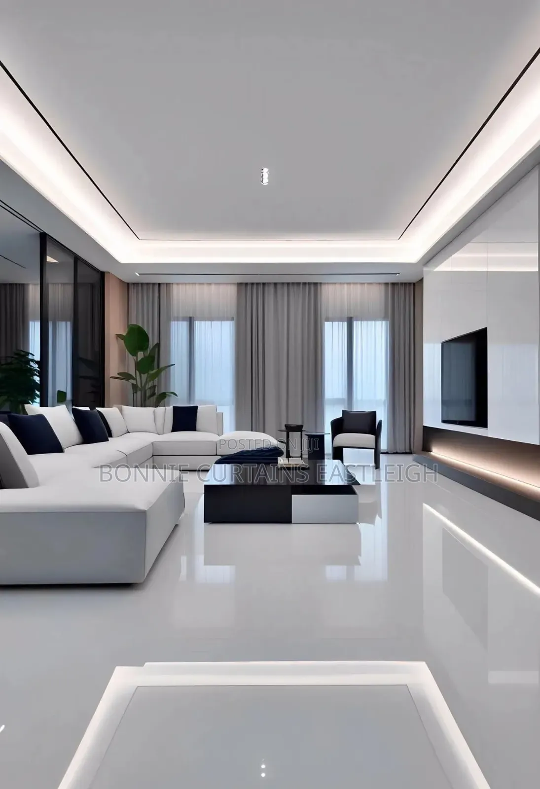 Light Grey Curtains for Modern Living Room Functionality