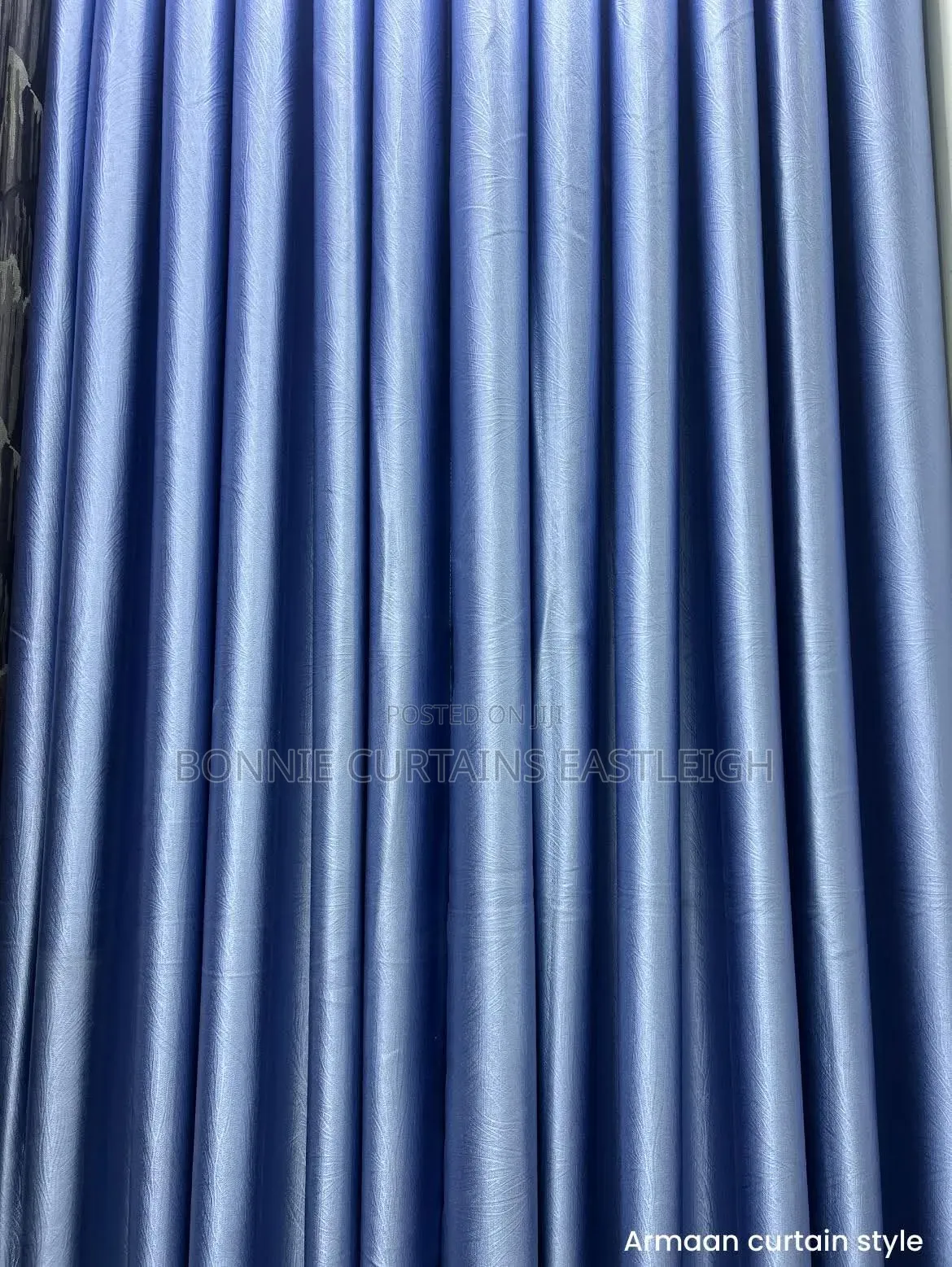 Sky Blue and Brown Curtains for Modern Bedroom