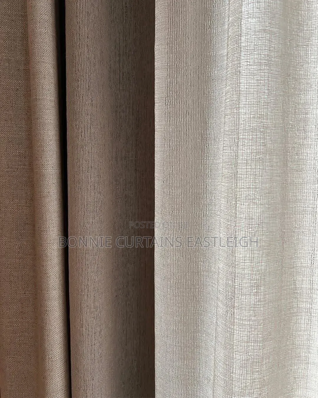 Sky Blue and Brown Curtains for Modern Bedroom