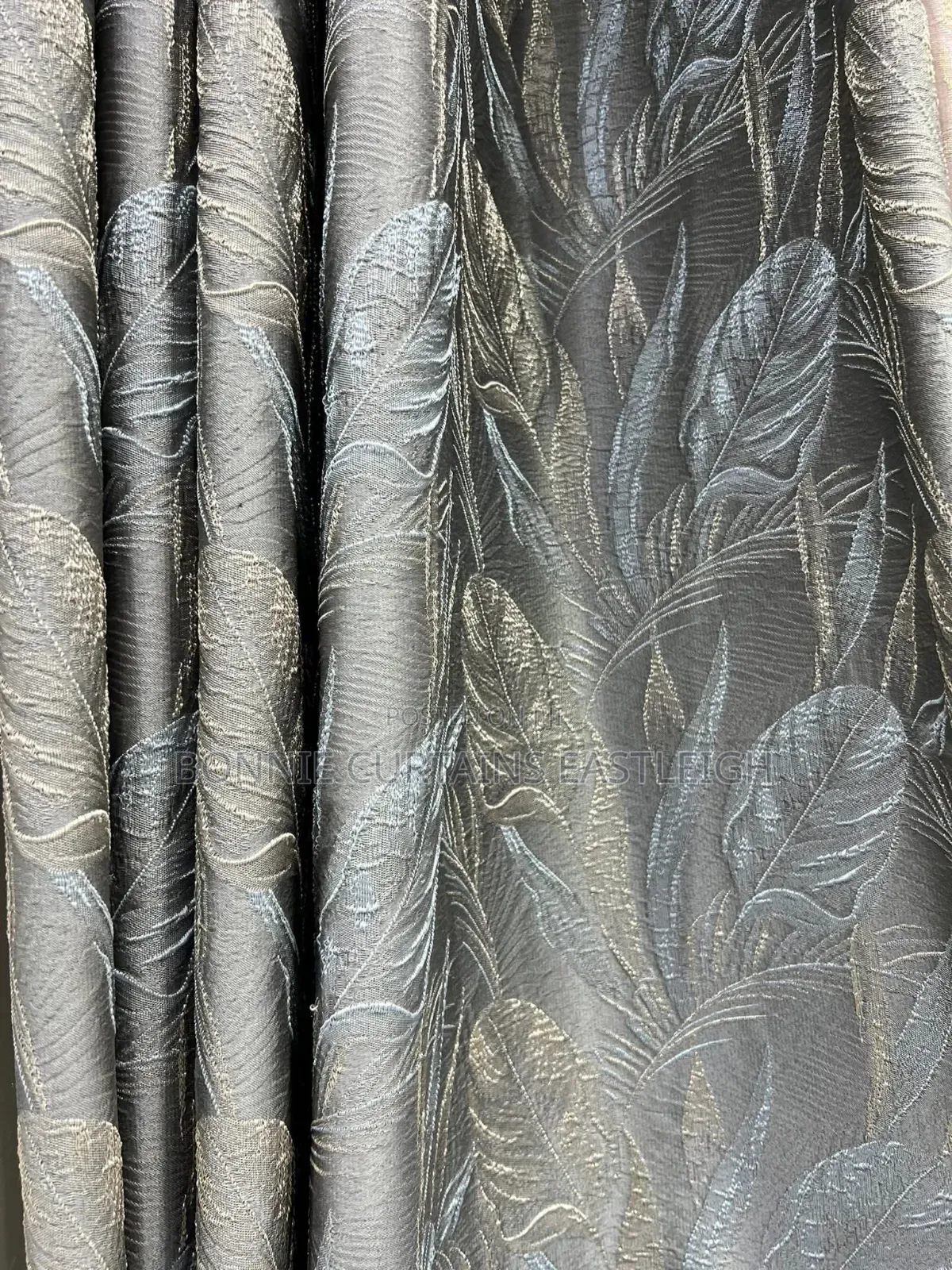 Off White Plain Curtain and Sheers With Rings