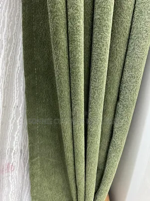 Cream Curtains and Green With Rings