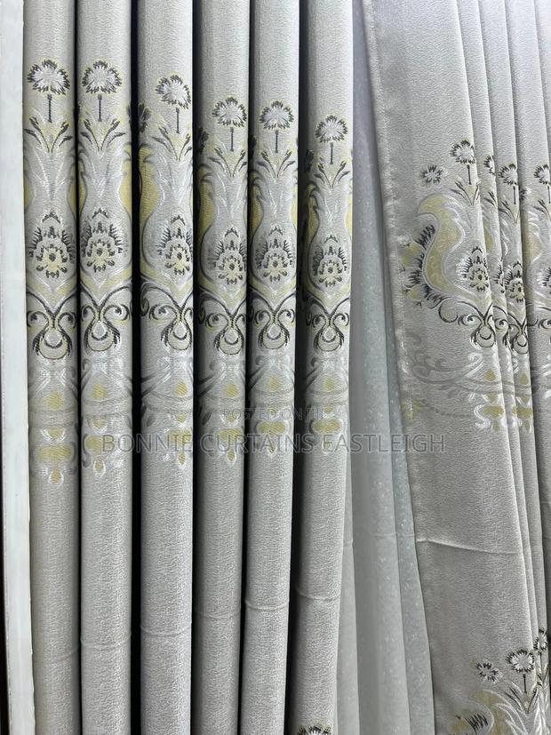 Cream Curtains and Green With Rings - thumbnail 3