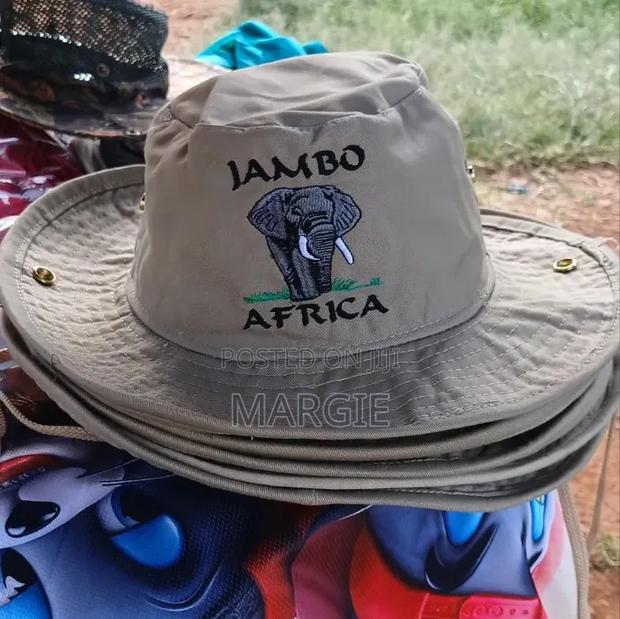 Embroidered Safari Khaki Hats