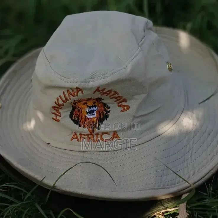 Embroidered Safari Khaki Hats