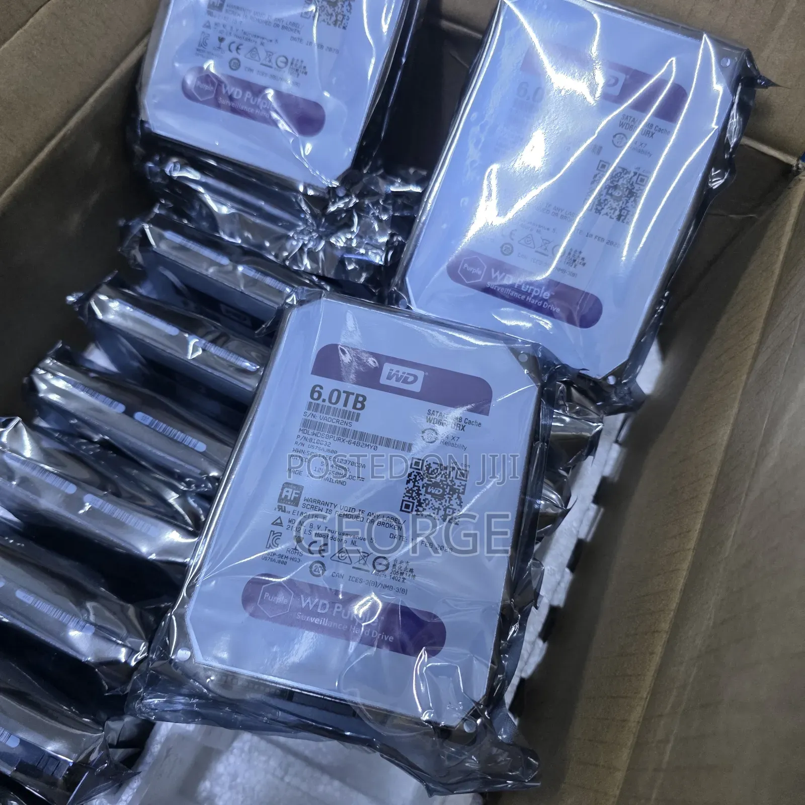 Wd Purple 6tb Internal Hard Disk for Hikvision Dahua NVR