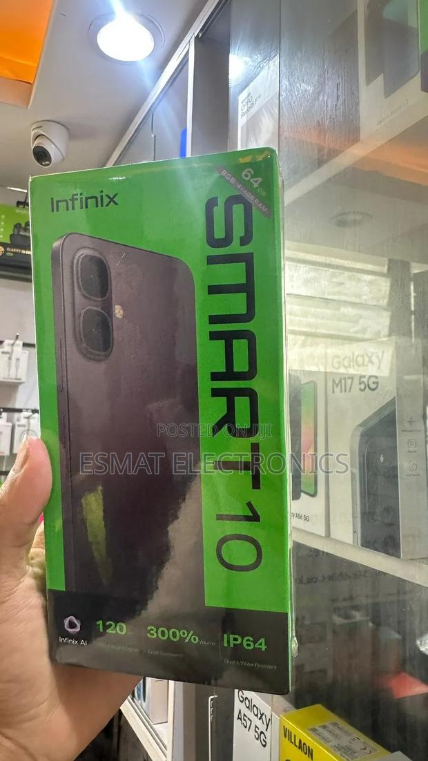 New Infinix Smart 10 64 GB Black - thumbnail 2