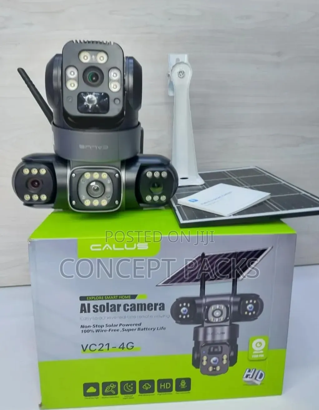 Calus Vc 21-4g Tripple Lens Outdoor Solar Camera