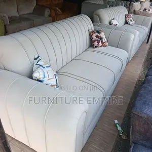 Beige Upholstered Sofa