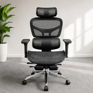 Orthopedic Reclining Mesh Boss Chair With Footrest
