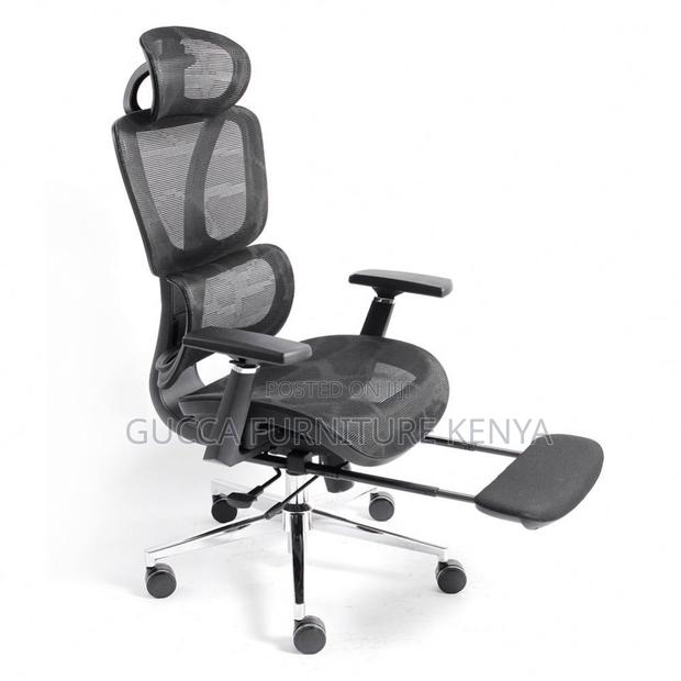 Orthopedic Reclining Mesh Boss Chair With Footrest - thumbnail 4