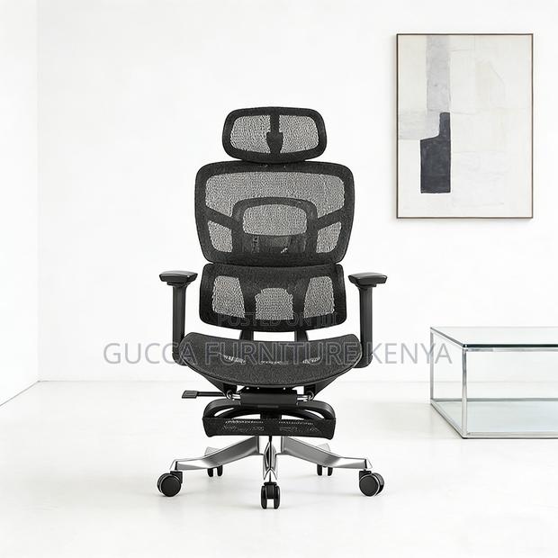 Orthopedic Reclining Mesh Boss Chair With Footrest - thumbnail 5