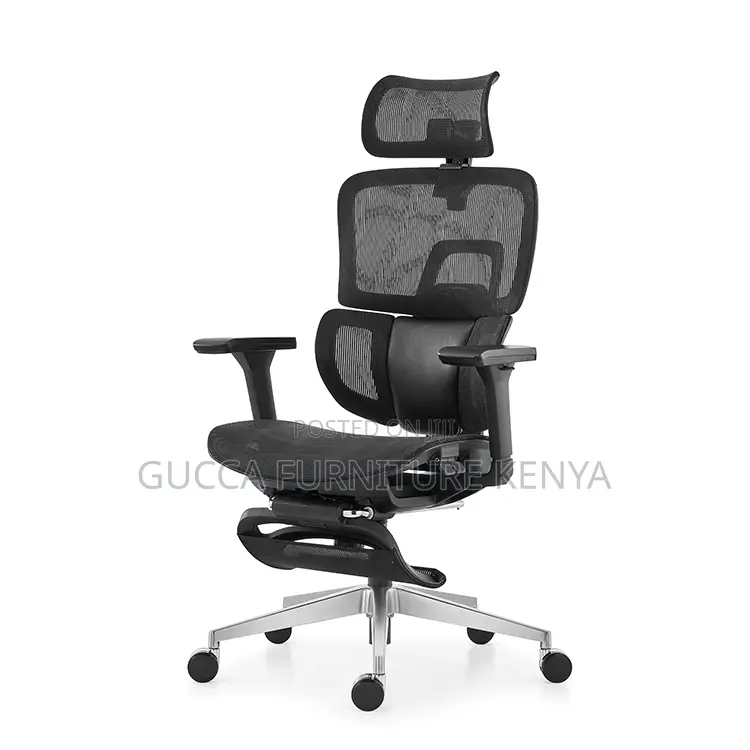 Orthopedic Reclining Mesh Boss Chair With Footrest