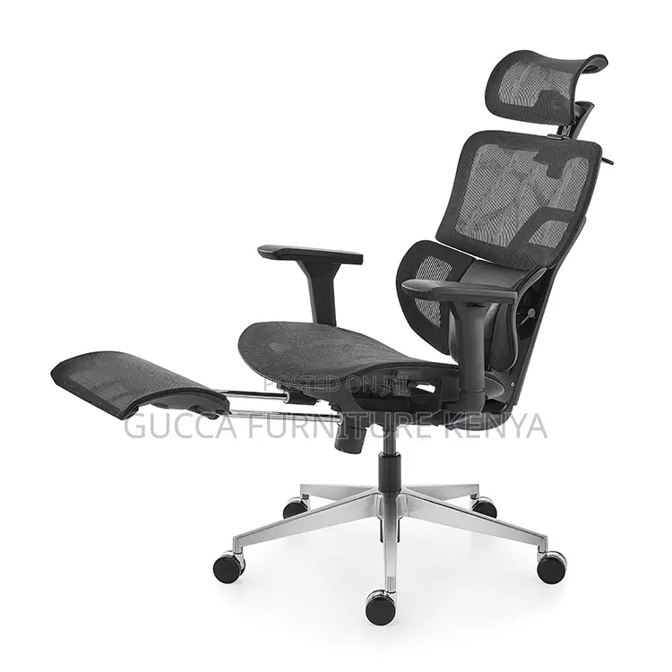 Orthopedic Reclining Mesh Boss Chair With Footrest
