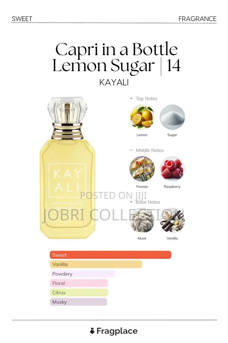 Kayali Capri in a Bottle Lemon Sugar | 14 Perfume/Fragrance Available