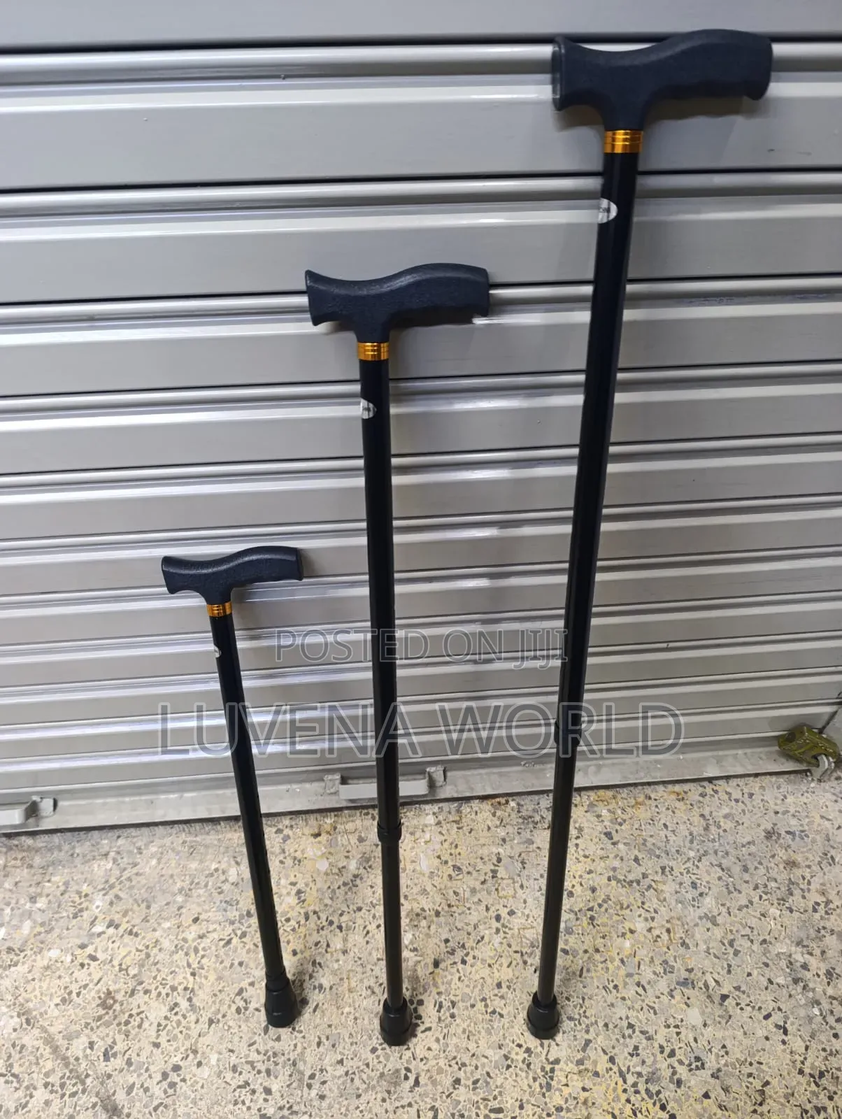 Black Mettalic Walking Sticks