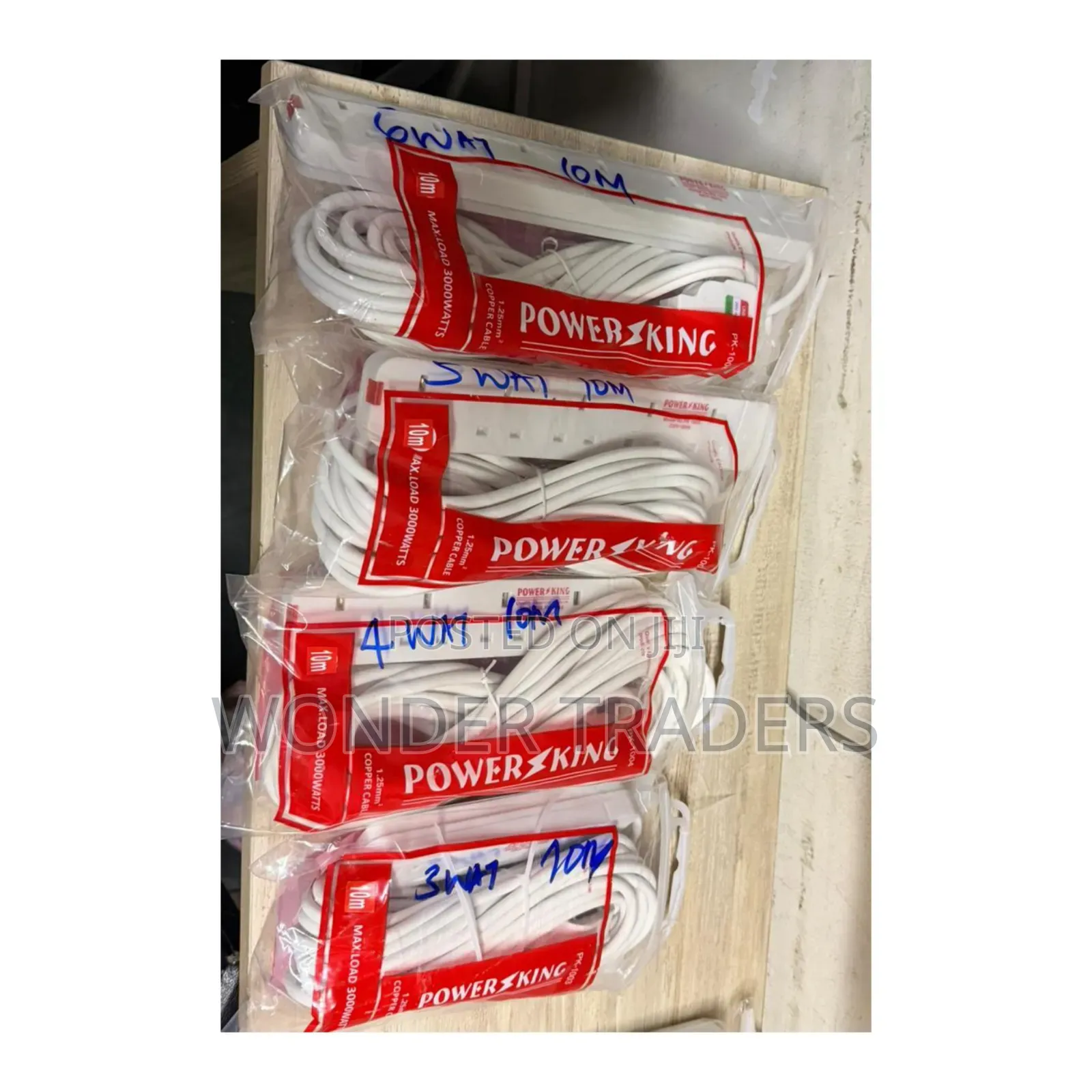 Powerking Extension Cord 10m 4way